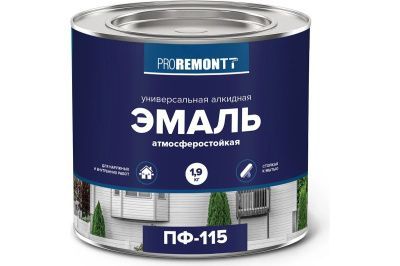 Эмаль ПФ-115 PROREMONTT Красный 1,9 кг